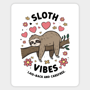 Sloth Vibes Magnet
